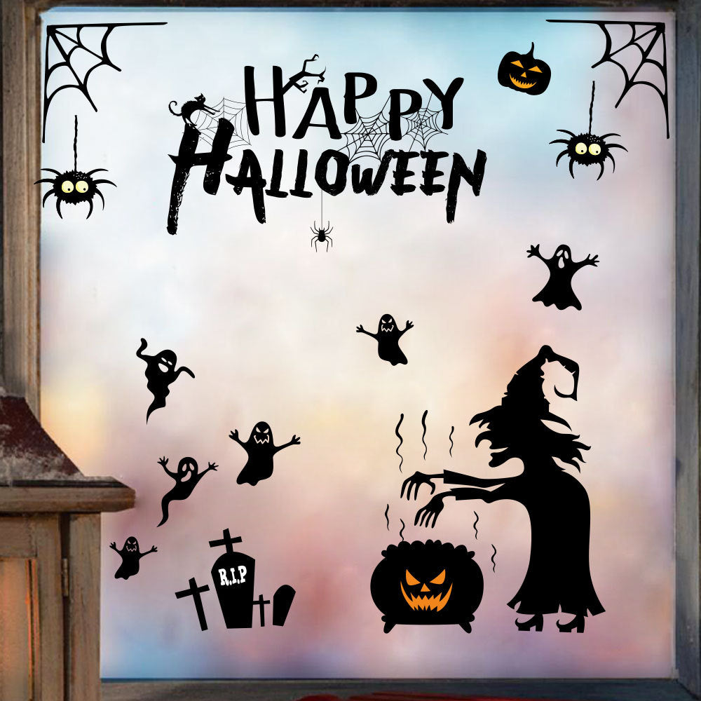 Halloween Wall Stickers - Large Spooky Decor Set