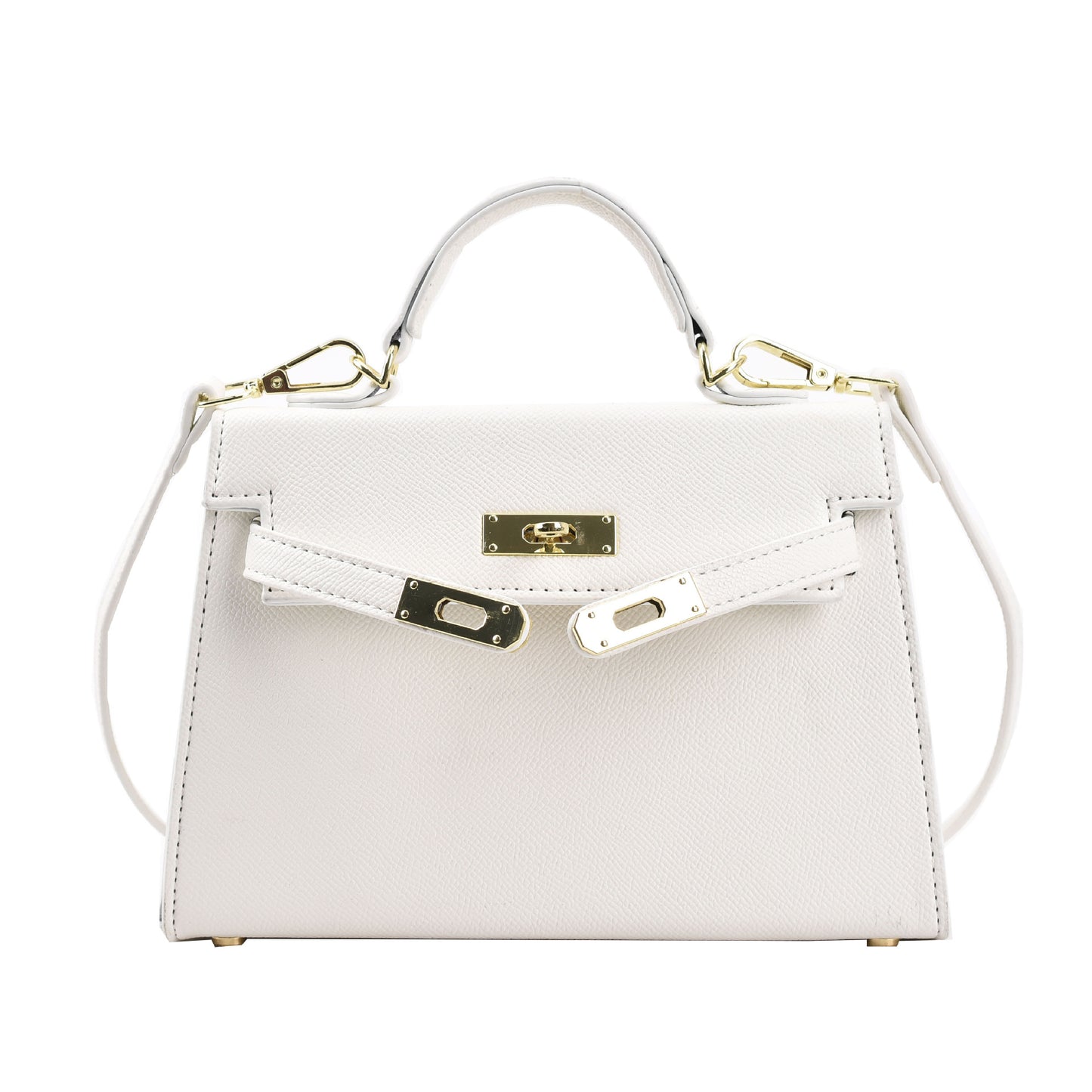 Women's Square Shoulder Bag - Classic PU Leather Handbag