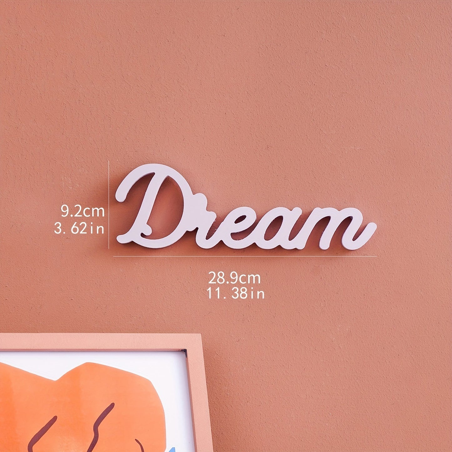 HOME LOVE Letter White Art Decoration - Modern PVC Wall Ornaments for Living Room Decor - DropOnline.co