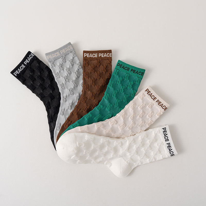 6 Pairs Women's Compression Sports Socks - Athletic Hiking Anti-Blister Crew Socks