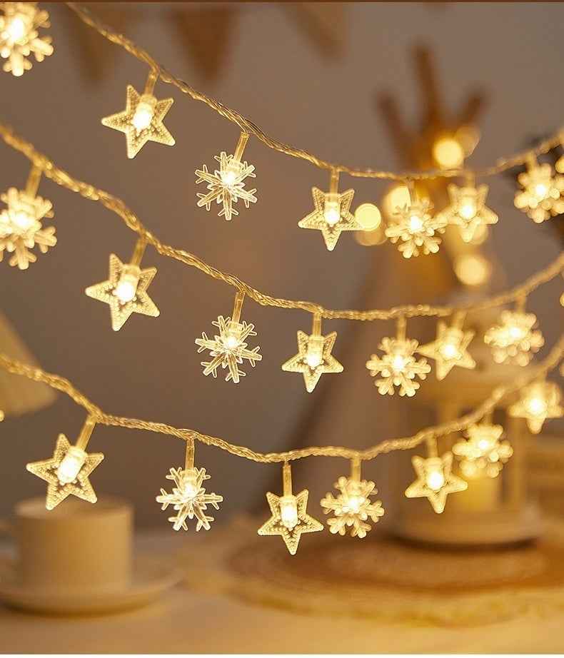 Solar LED String Lights - Outdoor Camping Atmosphere Christmas Decoration Battery Powered - DropOnline.co