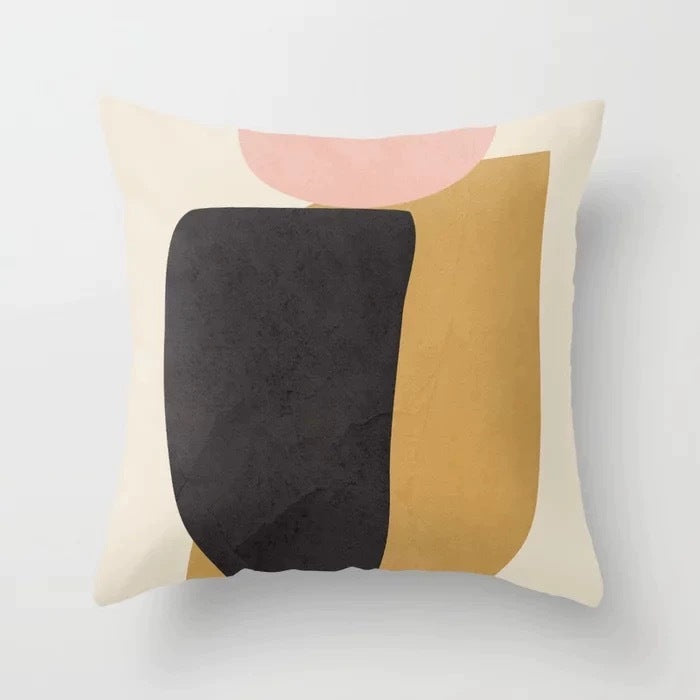 Abstract Geometric Portrait Pillowcase - Modern Art Home Sofa Cushion Pillow Cover