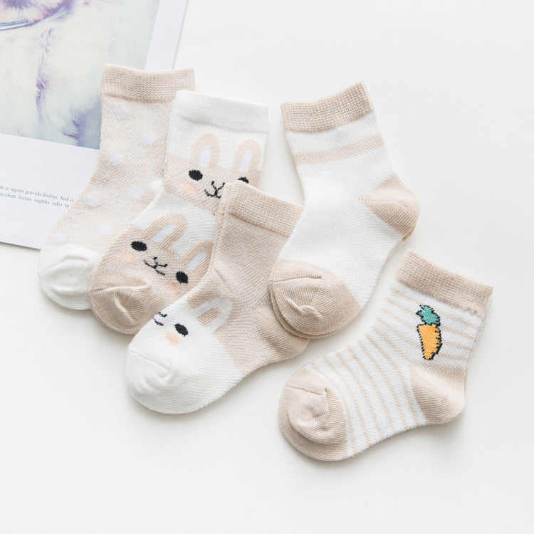Cotton Baby Socks - Breathable Soft Socks for Boys & Girls