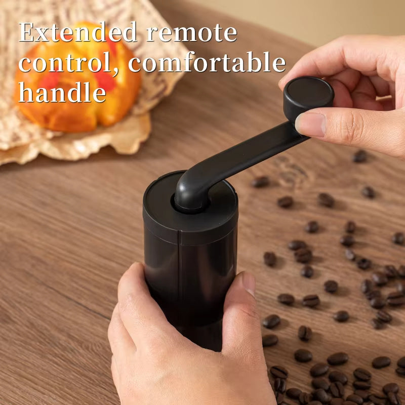 Manual Coffee Bean Grinder - Portable Hand Crank with Adjustable Grind Settings