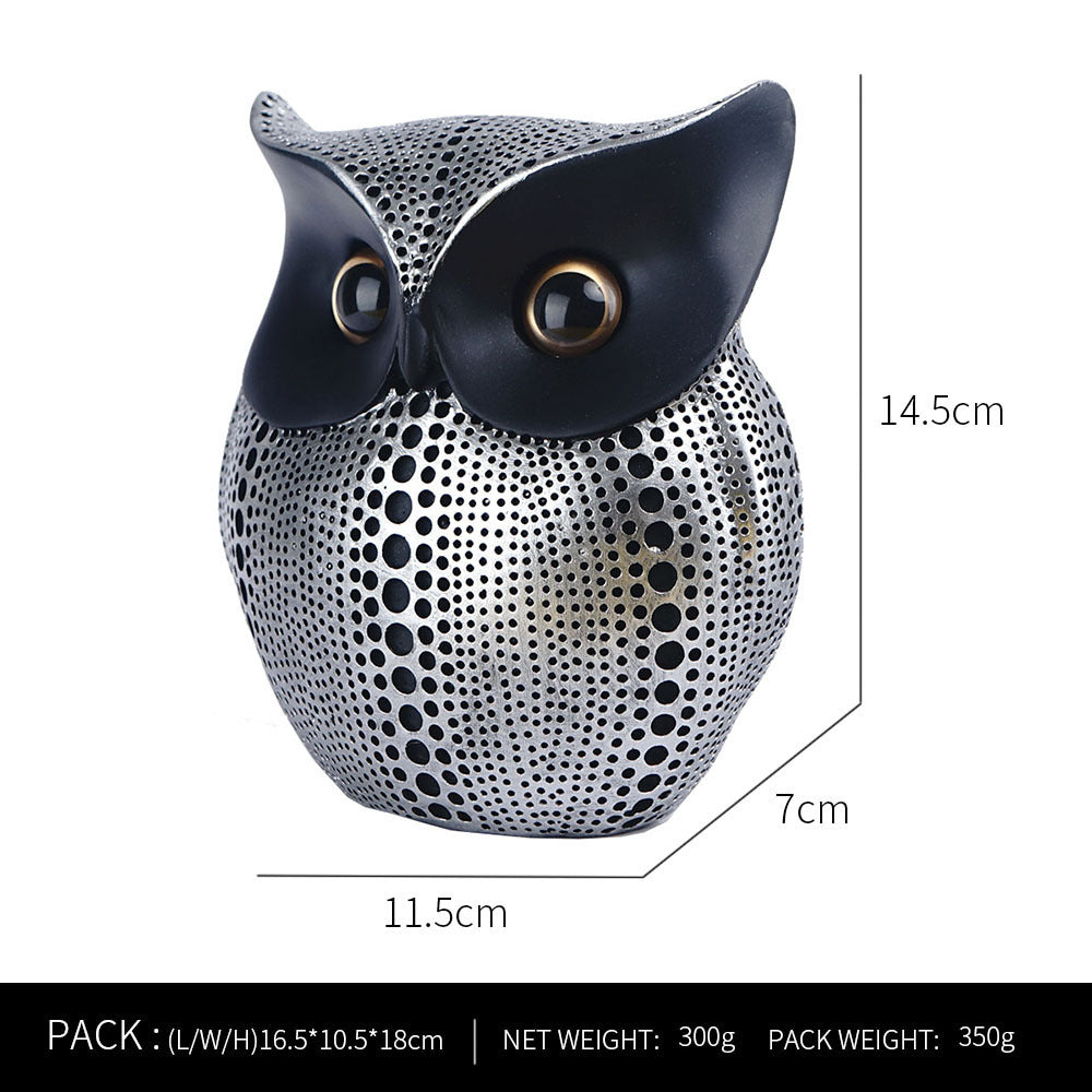 Premium Owl Resin Craft Decoration - Elegant Home Soft Decoration