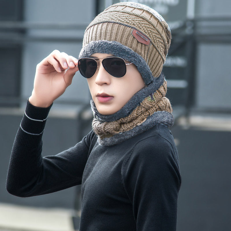Premium Winter Beanie Hat & Scarf Set - Thick Fleece Lined Knit Cap with Neck Warmer for Men & Women