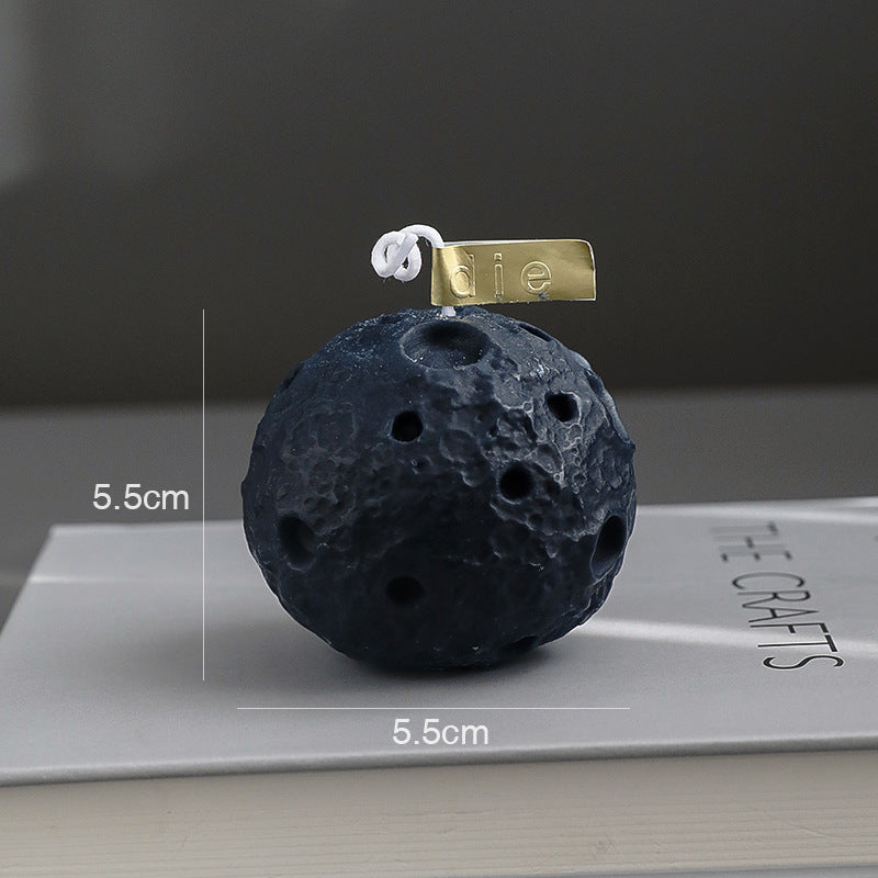 Bedroom Creative Moon Shape Scented Candles Ornaments