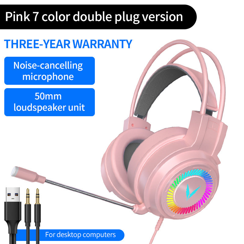 Gaming Headsets - 7.1 Surround Sound USB/3.5mm Wired Headphones with Microphone