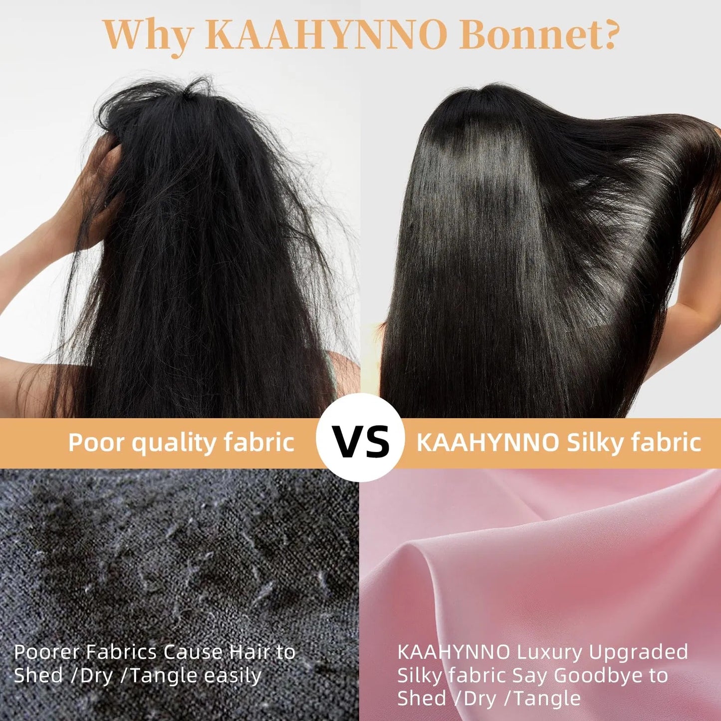 Silk Bonnet For Sleeping Women, Satin Hair Bonnet For Sleeping For Wavy Curly Natural Hair Women Men - Pink