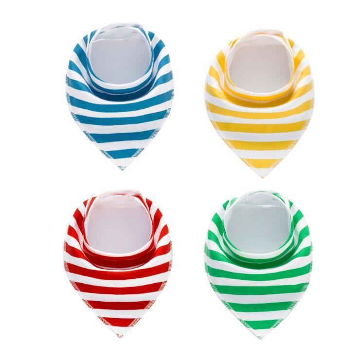 Baby Bandana Bibs 4-Pack - Cotton Triangle Drool Bibs with Arrow & Wave Prints