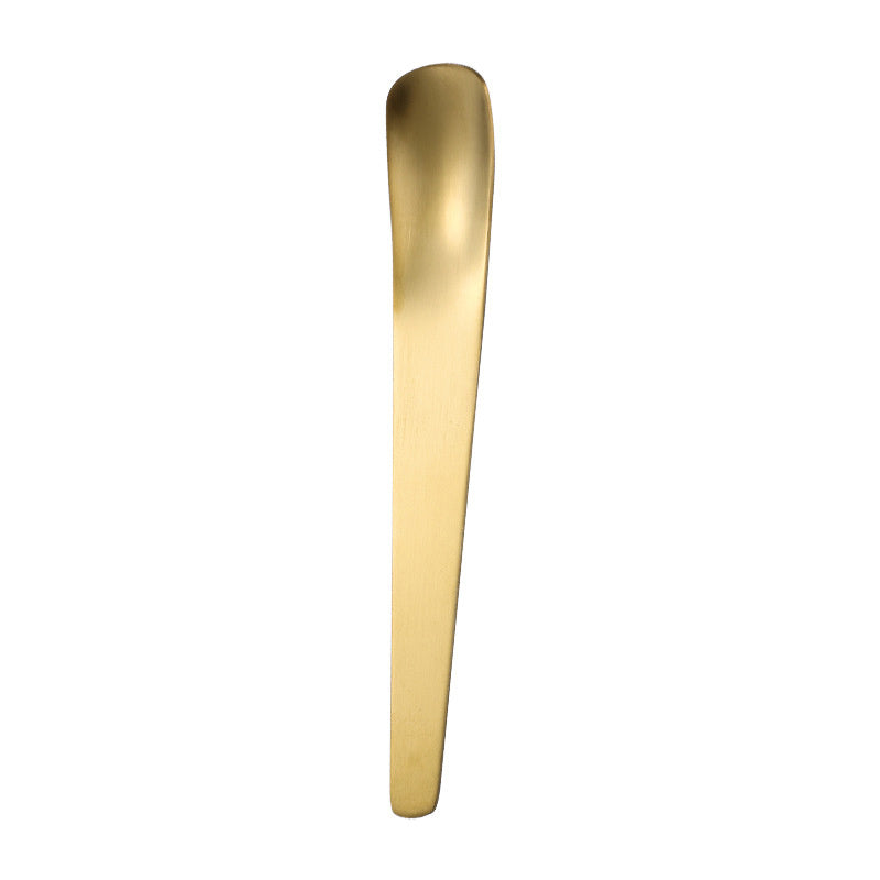 Stainless Steel Coffee Spoon - Golden Dessert & Ice Cream Spoon