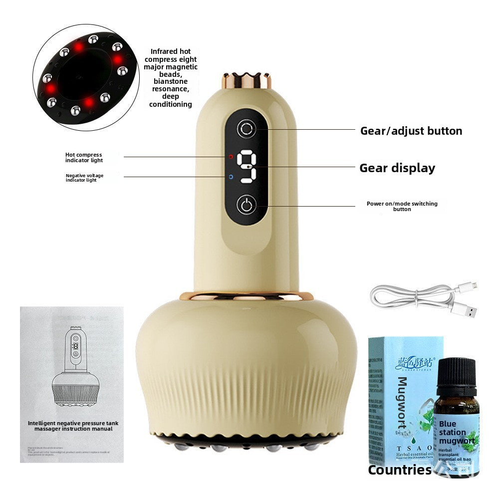 Professional Cupping Therapy Set - Traditional Chinese Medicine Vacuum Suction Cups with Essential Oils