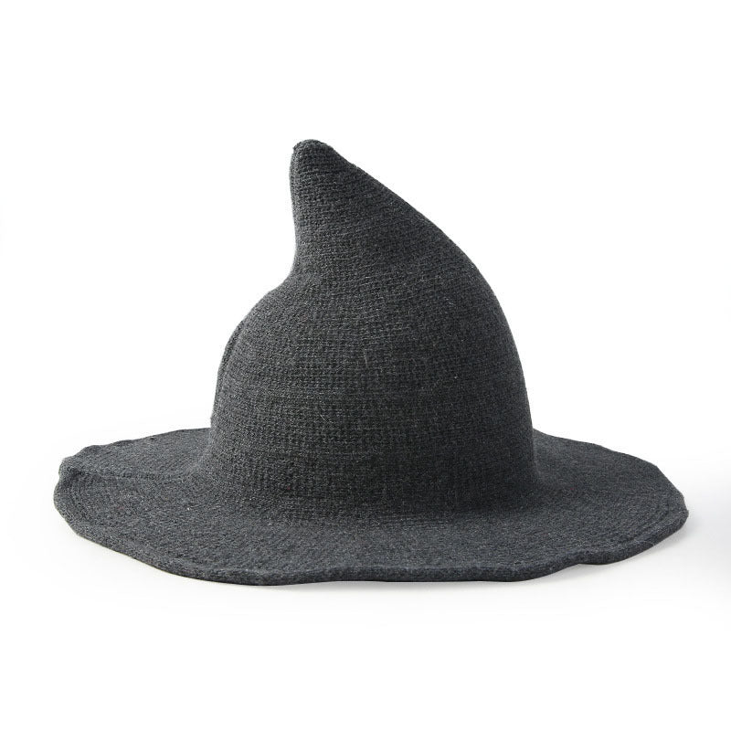 Halloween Wool Wizard Hat - European American Style Costume Accessory