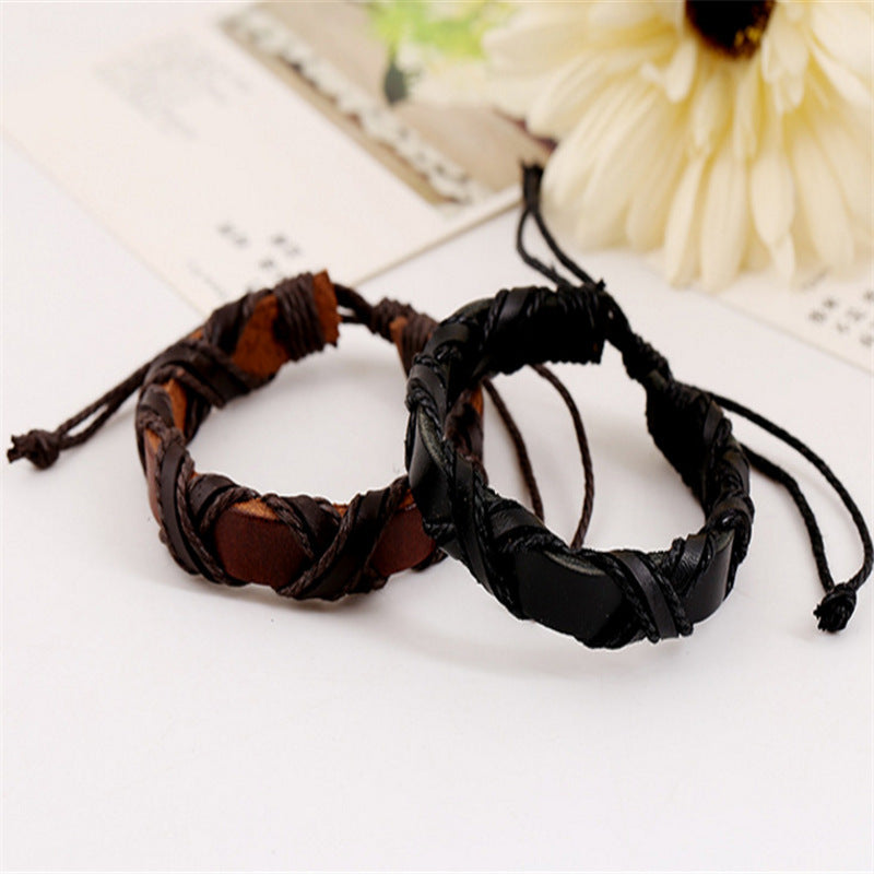 Asgard Crafted Leather Nordic Arm Bracelet - Viking-Inspired Wrist Cuff