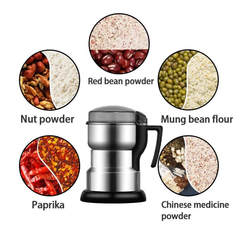 300W Electric Coffee Grinder - Powerful Bean, Nut & Spice Grinding Machine