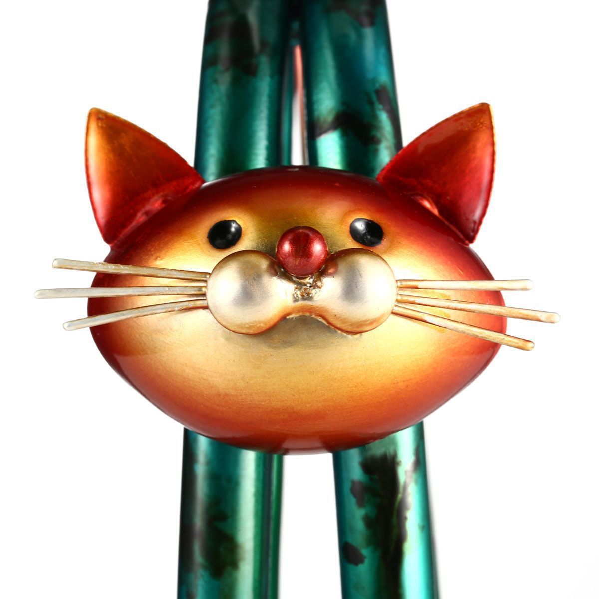 Premium Spring Kitten Creative Home Decoration - Woven Iron Art Ornament