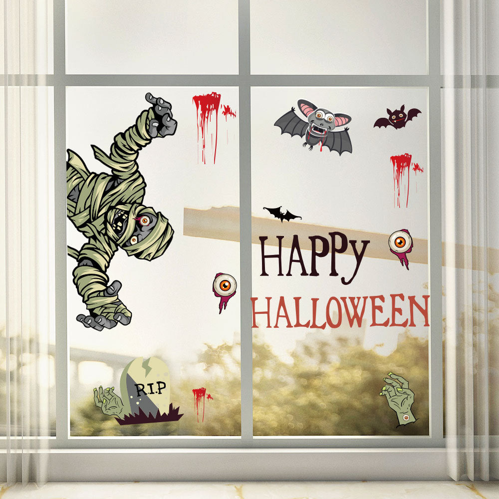 Halloween Wall Stickers - Large Spooky Decor Set