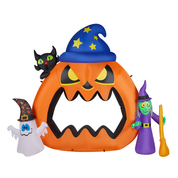 6.9ft Pumpkin Inflatable Halloween Decoration - Large Outdoor Display