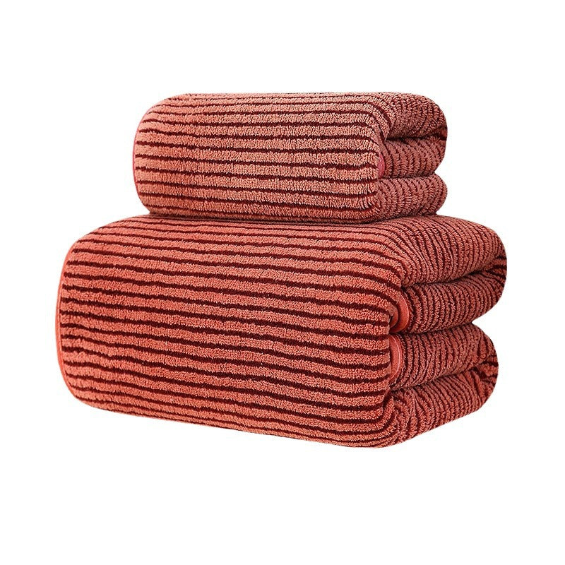 Premium Coral Fleece Towel Set - Quick Dry Bath & Beach