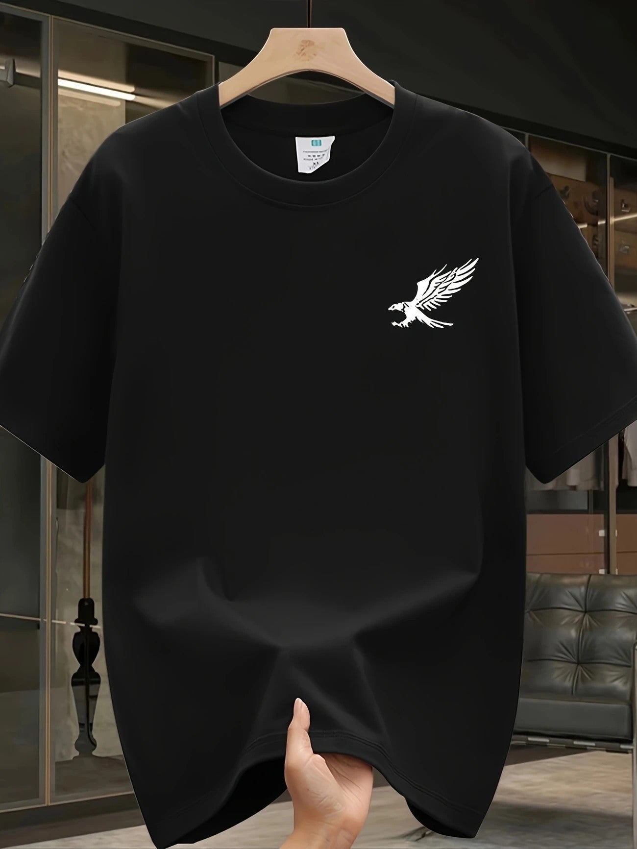 Men's Mesh Print Casual T-Shirt - Breathable Graphic Tee