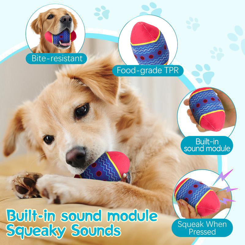 Easter Egg Toys for Pet - Interactive Dog Egg Toy with Squeaky Sound for Aggressive Chewers