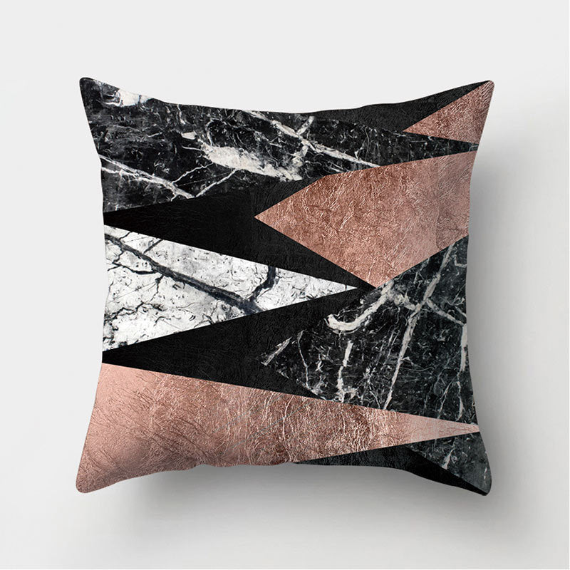 Leather Velvet Pillowcase Sofa Cushion Cover - Luxury Textured Throw Pillow for Home