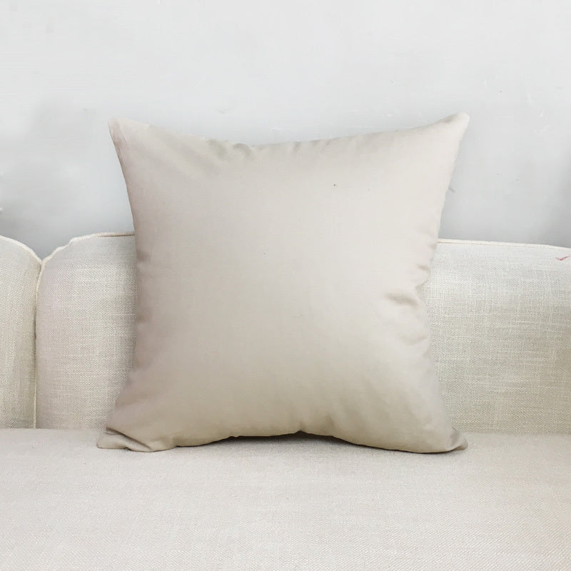 Solid Color Cushion Sofa Pillow White Blue Gray Coffee Color Purple Red Cushion Cover Waist Pillow