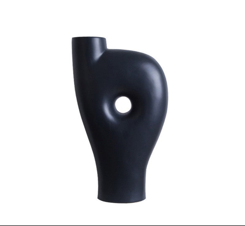 Premium Nordic Abstract Ceramic Vase - Handmade Creative Home Furnishing