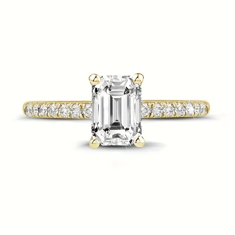 Moissanite Sterling Silver Ring - 1ct Premium Gemstone
