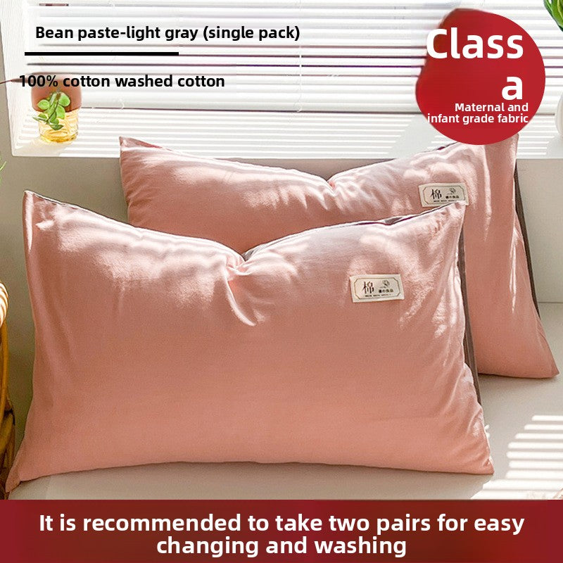 Pure Cotton Pillowcase - Premium Natural Fiber Pillow Cover