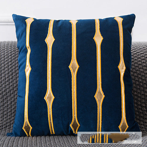 Golden Sofa Pillow Office Car Lumbar Cushion