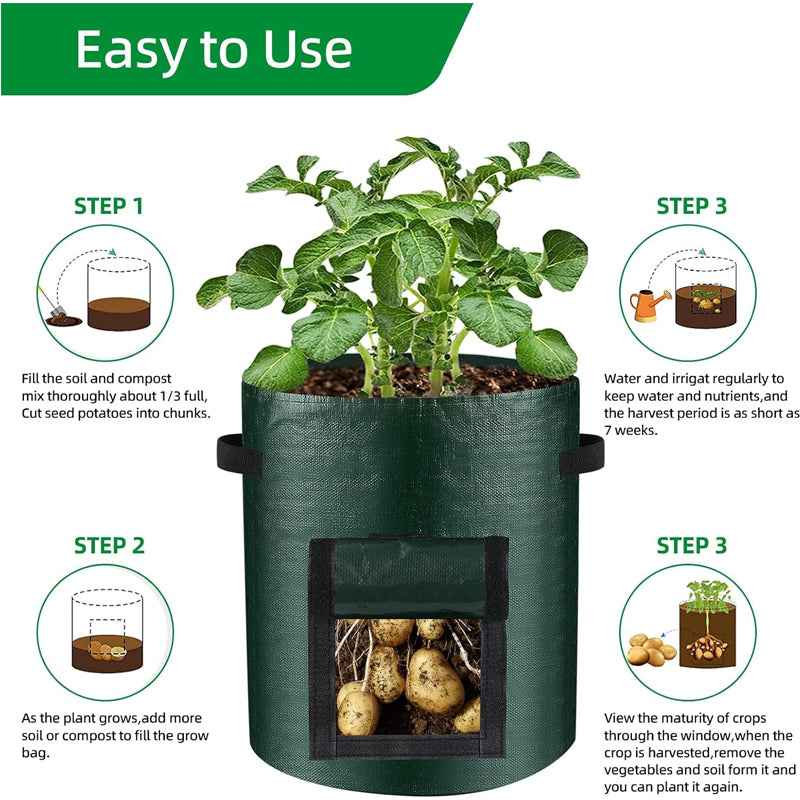 10 Gallon -6 Pack Potato Grow Bags