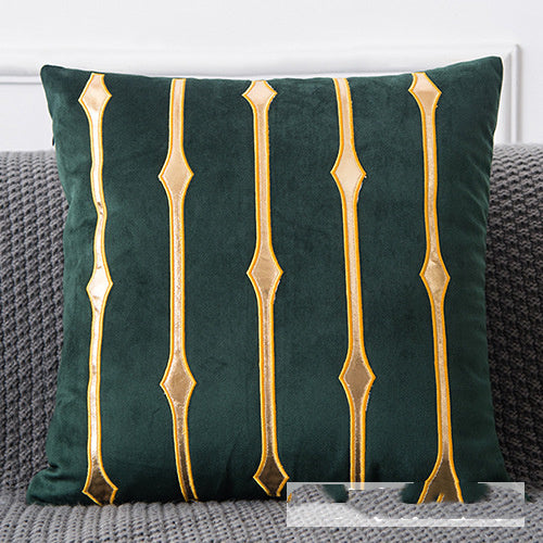 Golden Sofa Pillow Office Car Lumbar Cushion