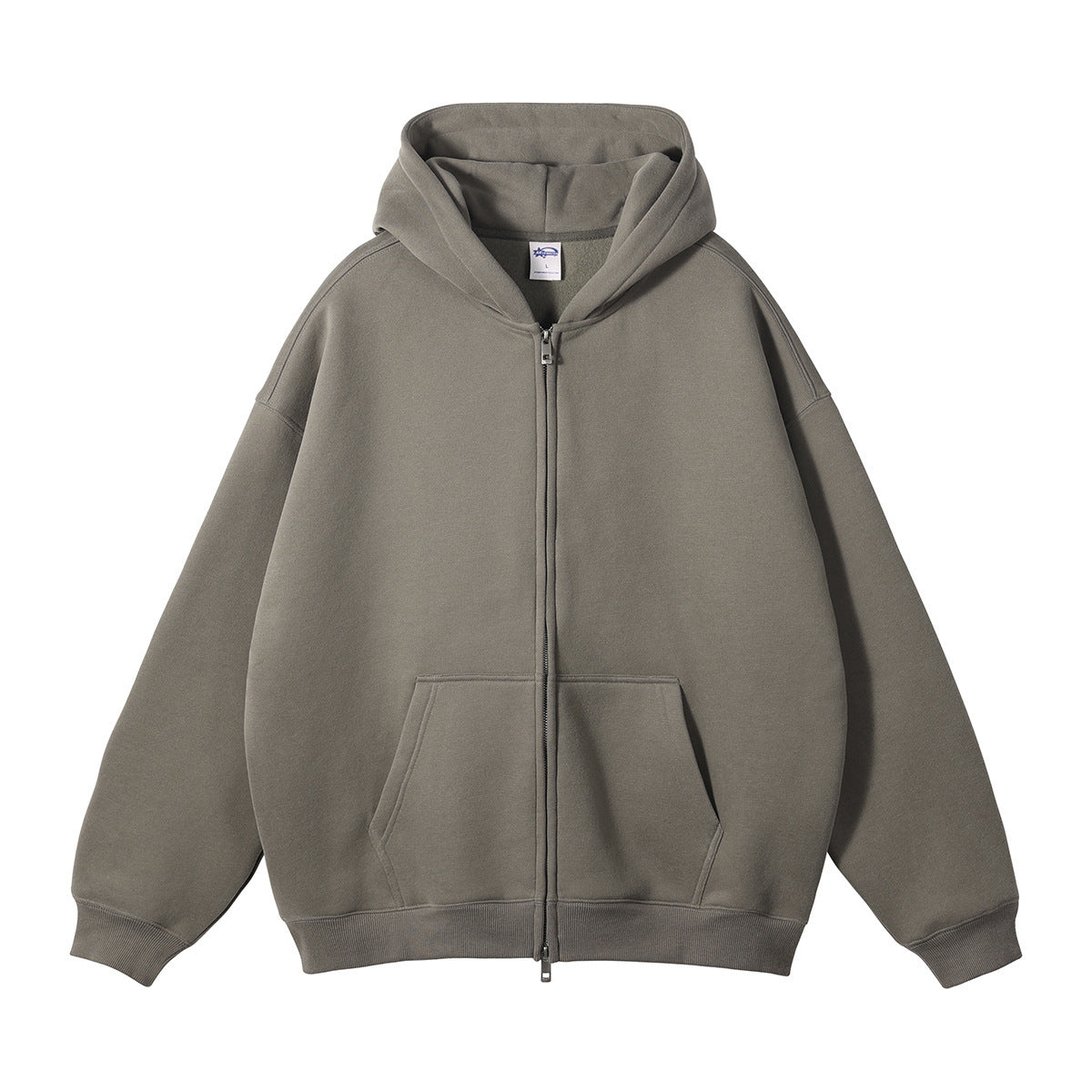 Men's Premium Zippered Hoodie - Comfortable Full-Zip Sweatshirt with Adjustable Hood