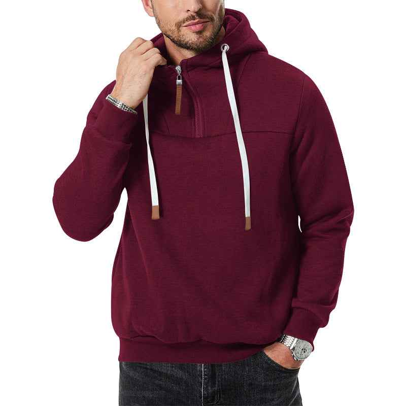 Men's Zip-up Hooded Sweatshirt New Style For Autumn And Winter