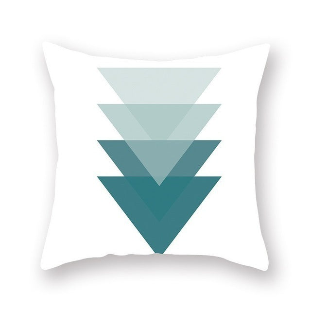 Bright Color Geometric Pillow Cushion Cover - Bold Modern Pattern for Contemporary Home