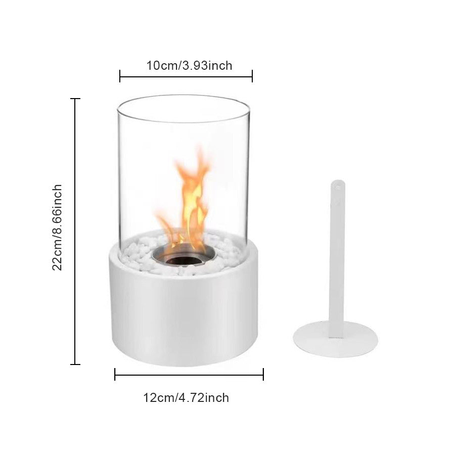 Tabletop Fire Pit Concrete Rubbing Alcohol Indoor Fire Bowl Mini Fireplace Outdoor Decor Portable Table Top Chiminea Meditation Isopropyl