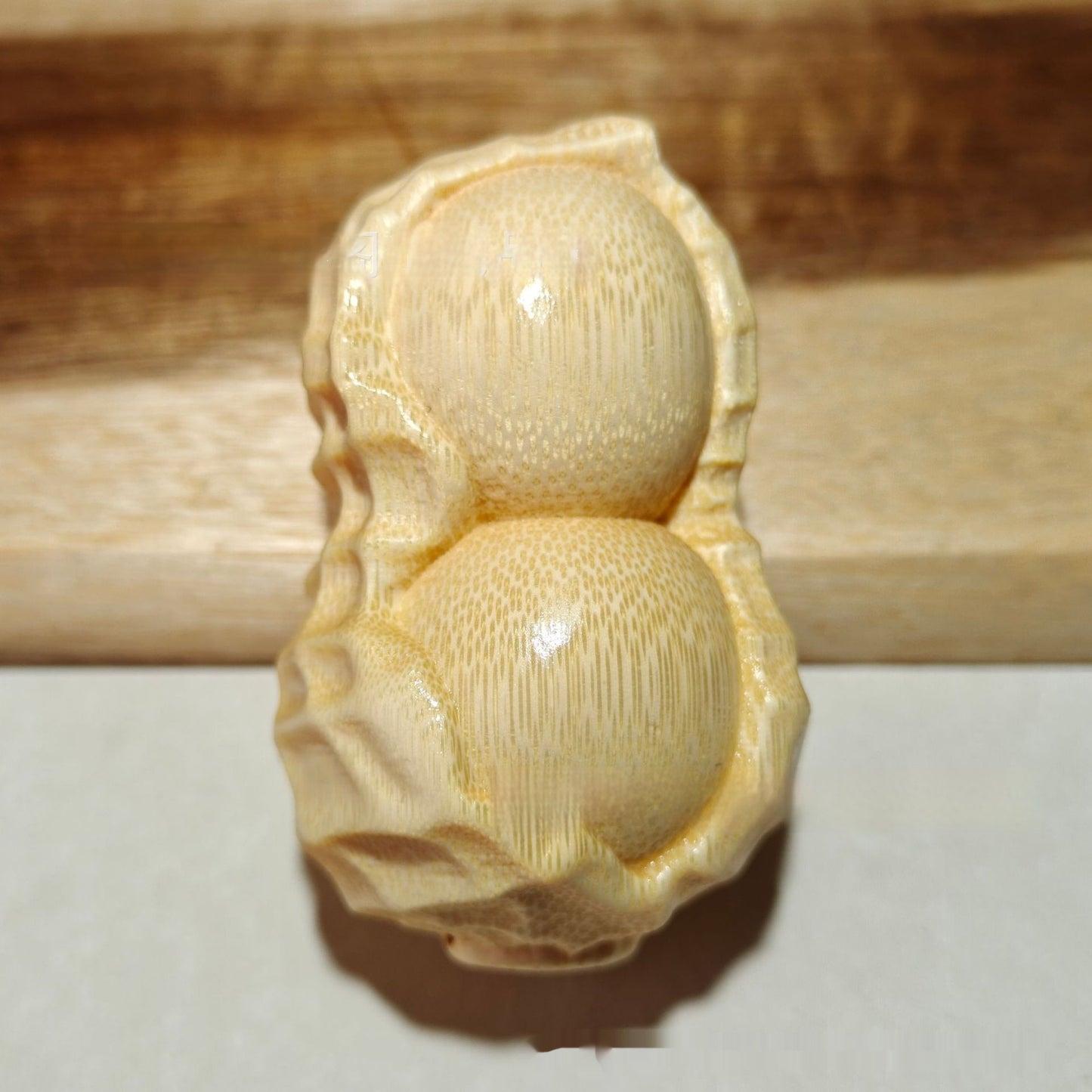 Crafts Pure Natural Solid Bamboo Carving Peanut Ornaments