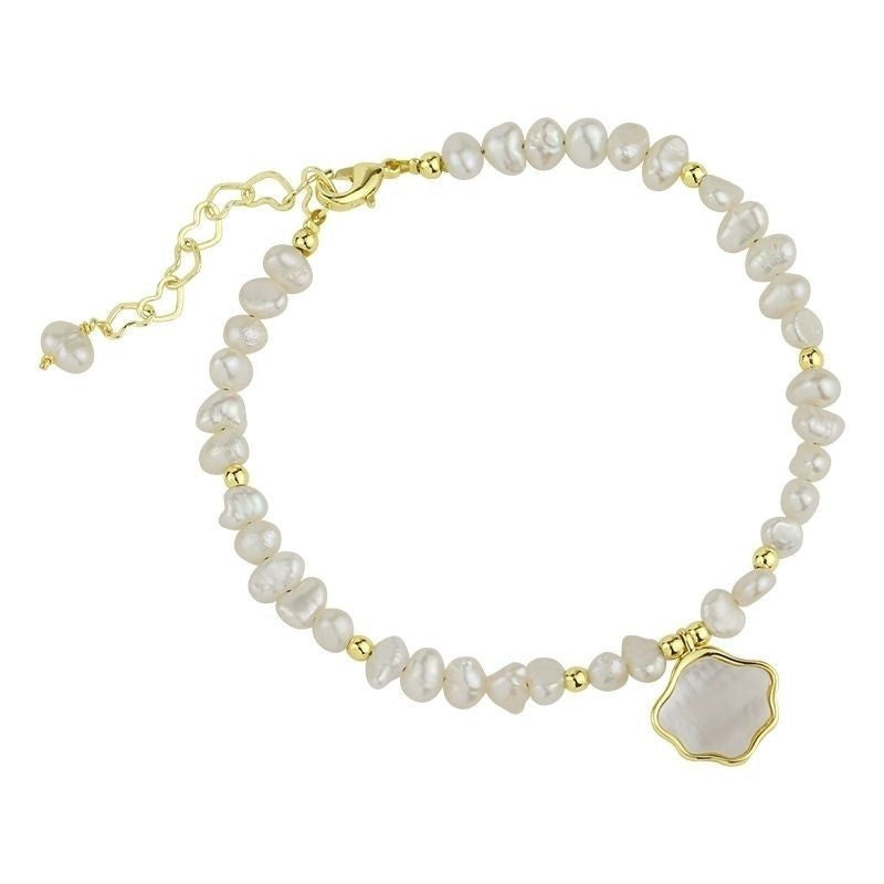 Freshwater Pearl & Shell Jewelry Set - Necklace & Bracelet Collection