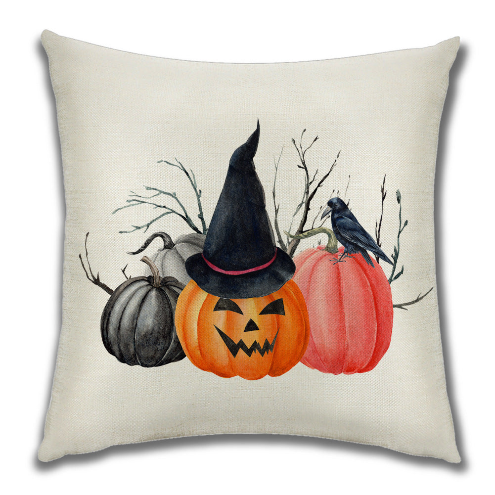 Cartoon Pumpkin Castle Sofa Cushion Cushion Pillowcase