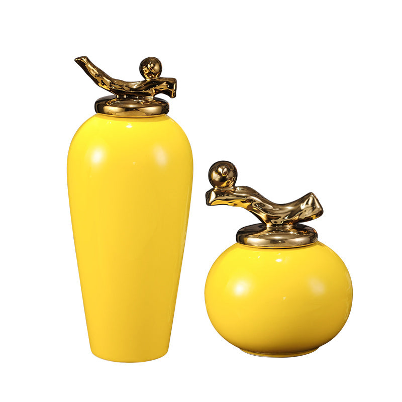 Premium Modern Minimalist Ceramic Home Decoration Ornaments - Contemporary Design