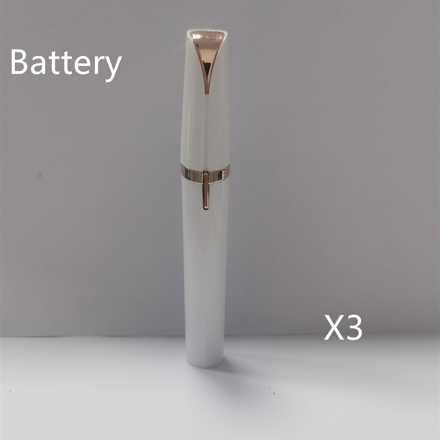 Mini Electric Eyebrow Trimmer - LED Light Painless Hair Remover Lipstick Size