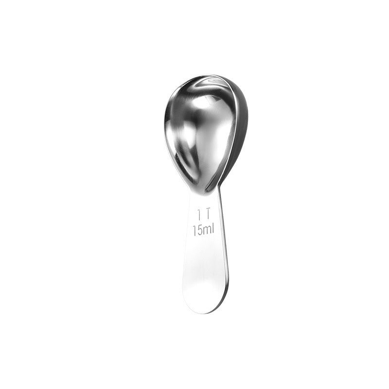 Professional Stainless Steel Coffee Measuring Spoon - 15ml Precision Scoop for Coffee Beans & Baking