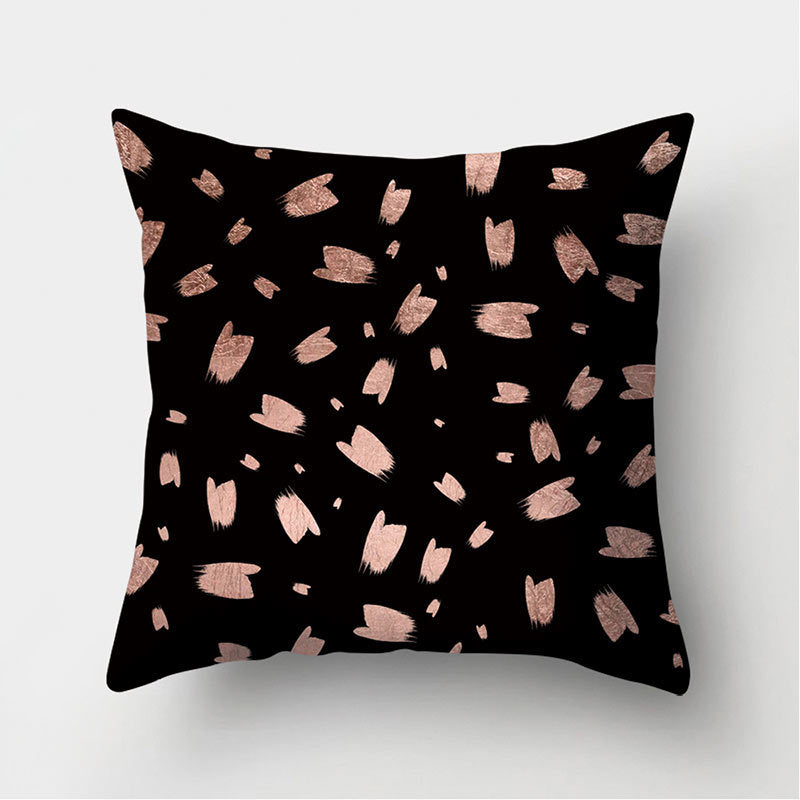 Leather Velvet Pillowcase Sofa Cushion Cover - Luxury Textured Throw Pillow for Home