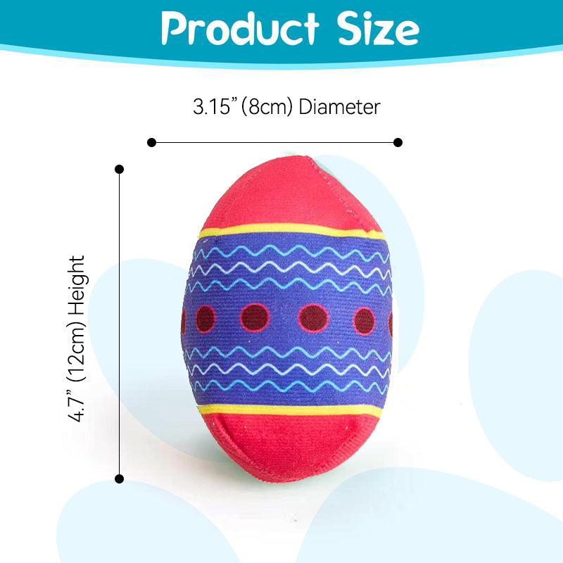 Easter Egg Toys for Pet - Interactive Dog Egg Toy with Squeaky Sound for Aggressive Chewers