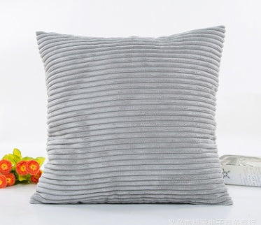 2.5 corn strips corduroy plush plain hug pillowcase cushion set without core