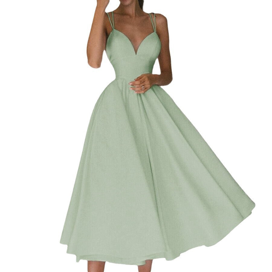 Women's Multi-Color Sling Dress - Fashion Sexy Summer Style