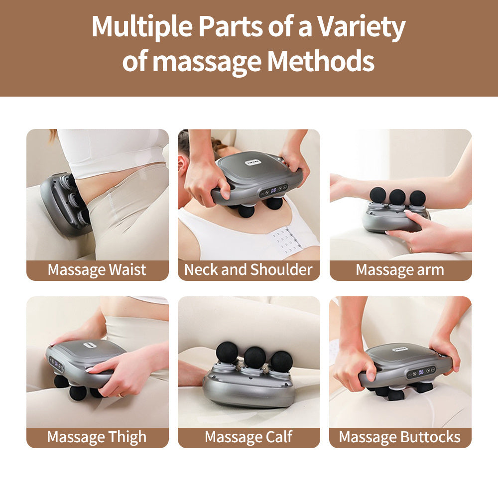 Trending 6-Head Smart Massager Heating Adjustable Intensity For Ultimate Relaxation