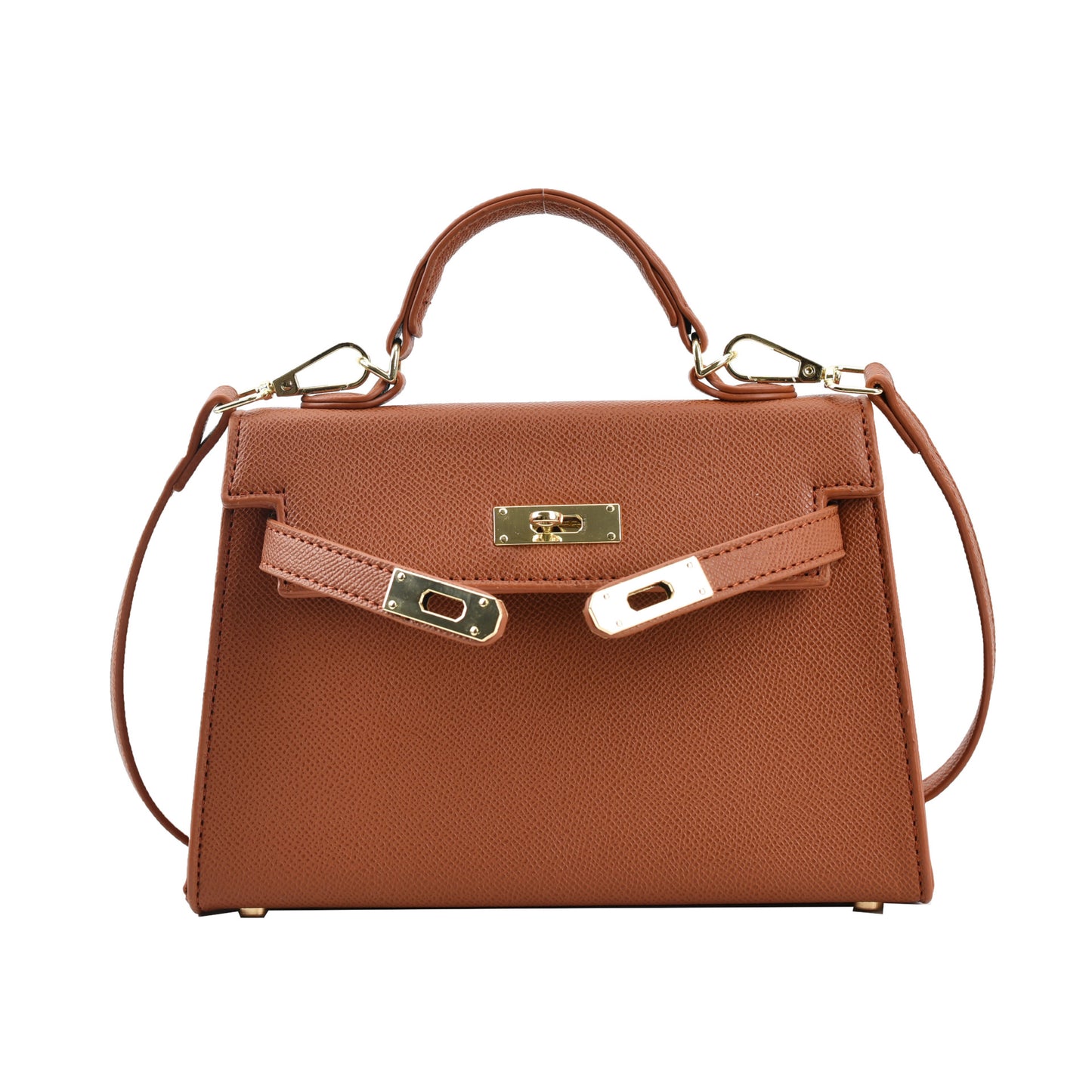 Women's Square Shoulder Bag - Classic PU Leather Handbag