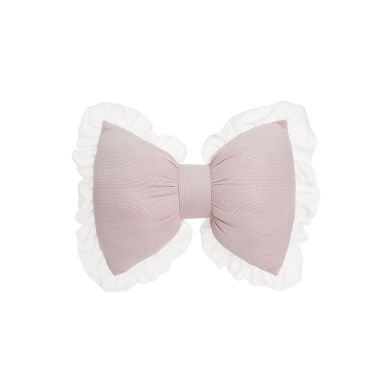 Sweet Cute Butterfly-shaped Waist Pillow Office Bedroom Sofa Home Pillow Four Seasons Universal Pillow Lace Side Cushion